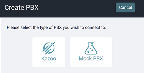 Create Mock PBX Option