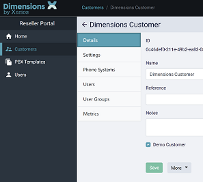 Customer Demo Setting